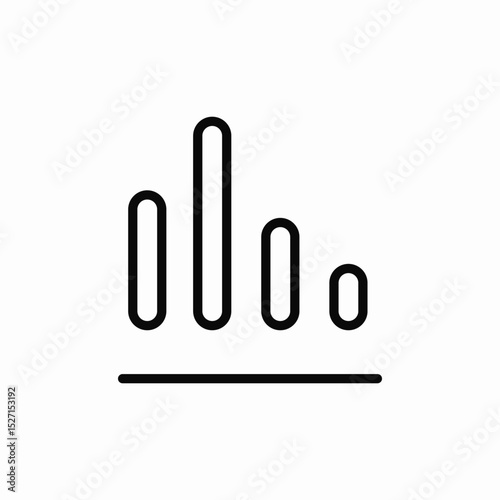 bar statistics icon sign vector