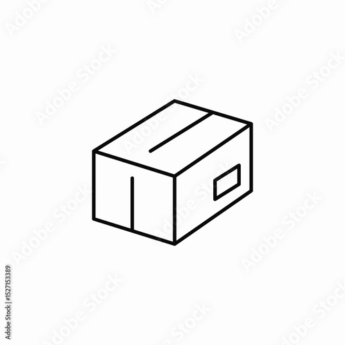 large box icon sign vector