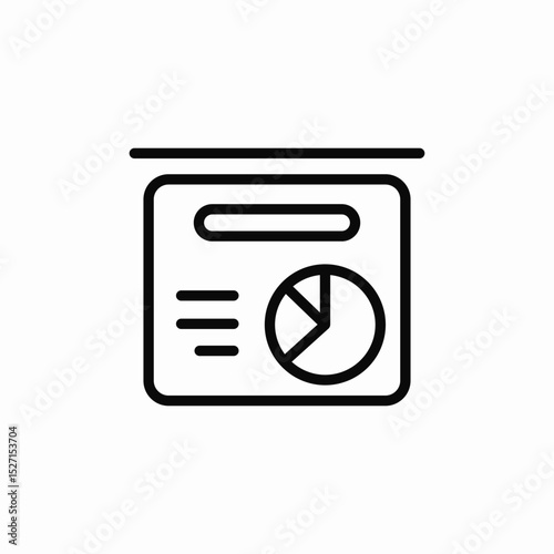 statistics share icon sign vector