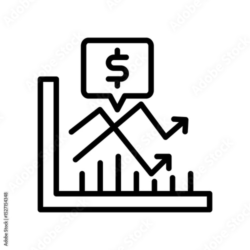 Stock Chart line icon