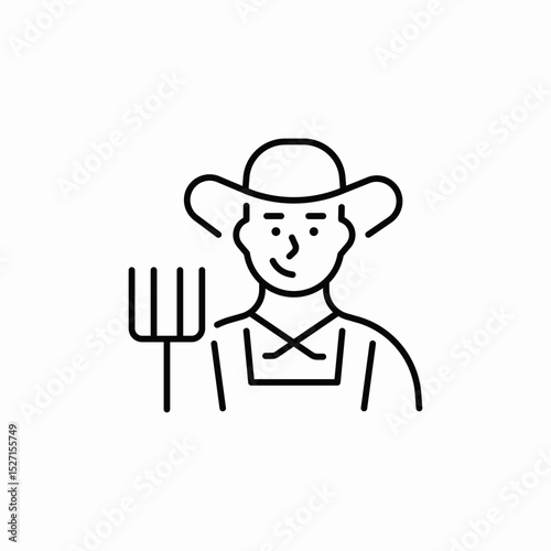 garden work icon sign vector