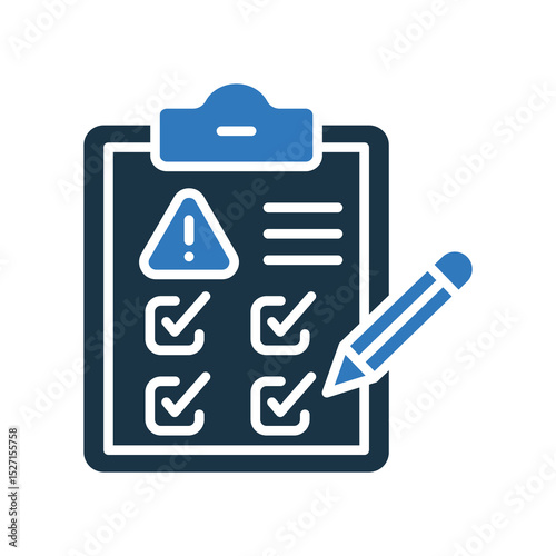 Assessment mixed color icon