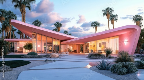 Pink Paradise  Mid-Century Modern Dream Home in Palm Springs
