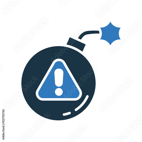 Threat mixed color icon