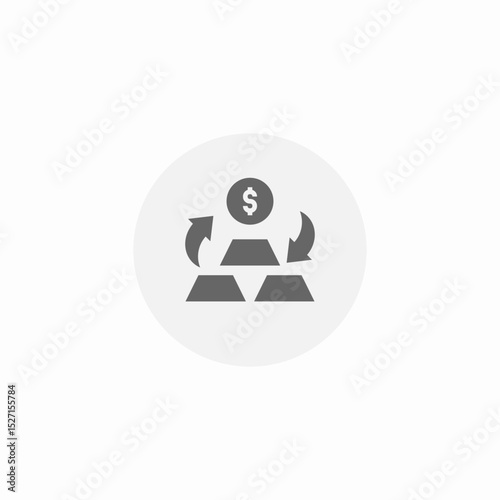 gold bars icon sign vector
