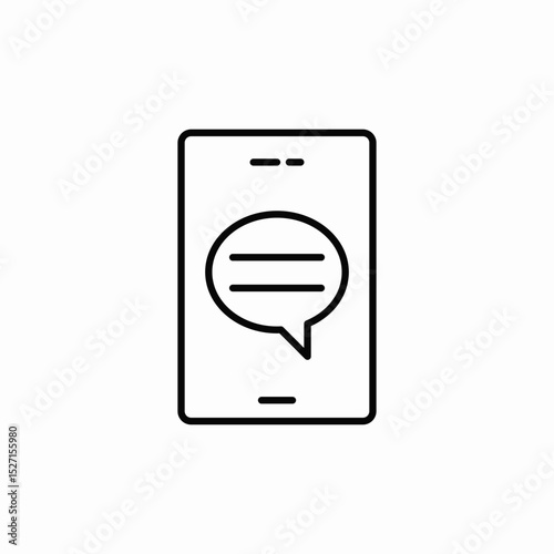 phone message icon sign vector