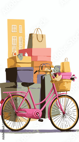vector art poster shopping template