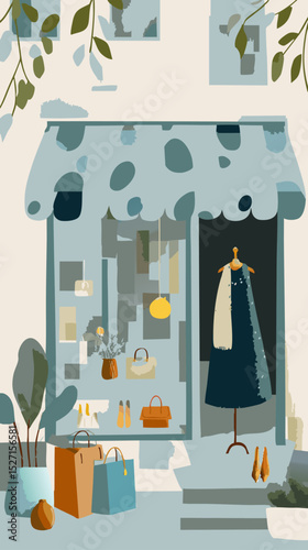 vector art poster shopping template