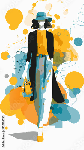 vector art poster shopping template