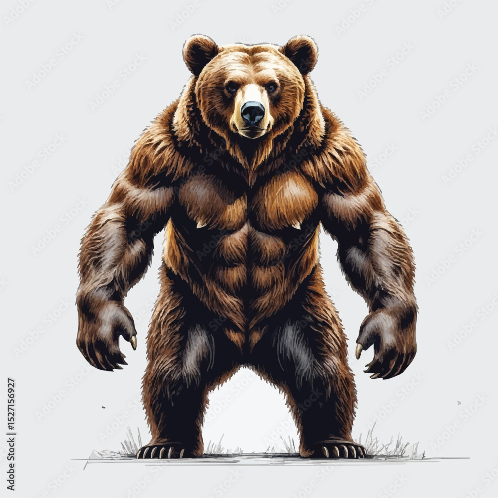 Fototapeta premium bear vector illustration
