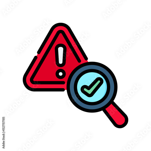 Audit lineal color icon