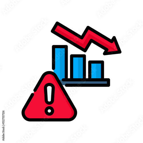 Loss lineal color icon
