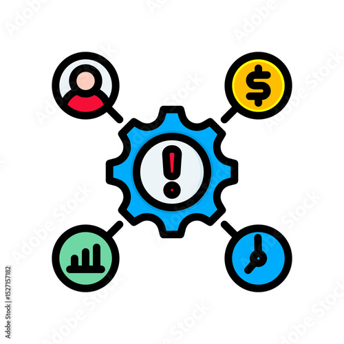 Impact lineal color icon