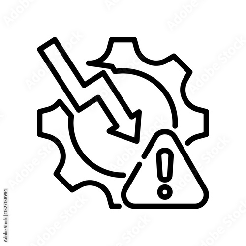 Failure line icon