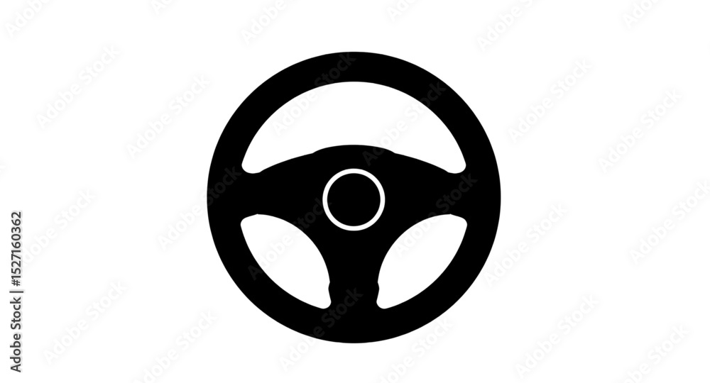 Steering wheel silhouette Steering wheel silhouette