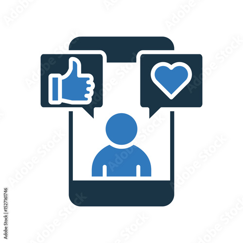 Social Media mixed color icon