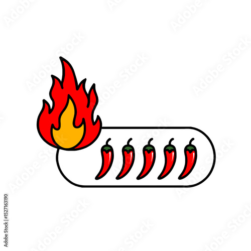 Chili spiciness level five