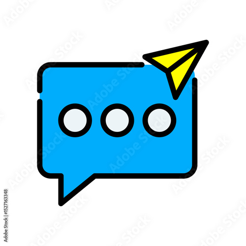 Direct Message lineal color icon