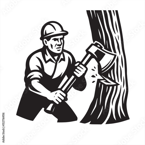 chopping tree
