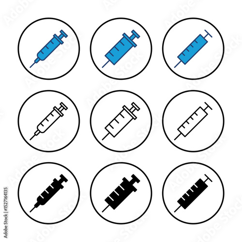 Syringe icon vector. injection icon vector.