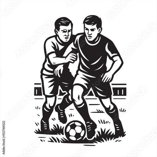 playing soccer