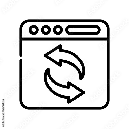 Repost line icon