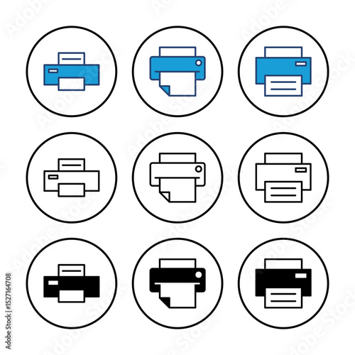 Print icon vector. printer icon vector.