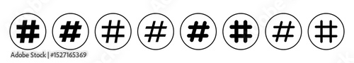 Hashtag icon vector. hashtag symbol