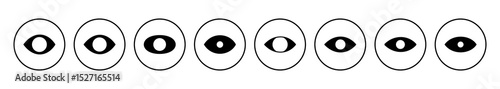 Eye icon vector. Eye vector icon. Look and Vision icon.