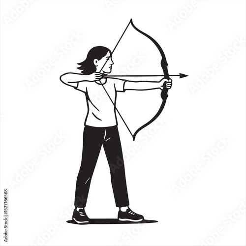 woman archery