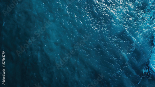 Aerial view of Antarctica's icy coastline with dramatic glaciers meeting the deep blue ocean, vast copy space for text overlay. Polar landscape, climate change, global warming and environmental conser