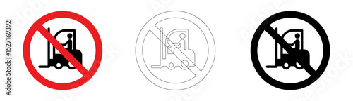 No access for forklift in vector format
