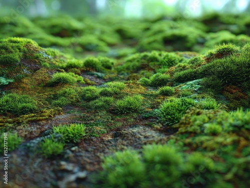 Moss carpet closeup