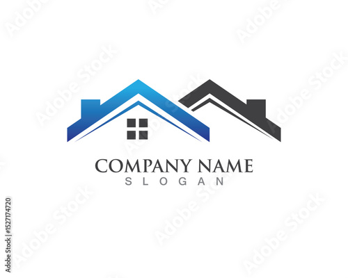 Real estate and home buildings logo icons template