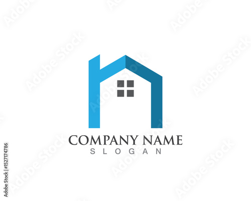 Real estate and home buildings logo icons template