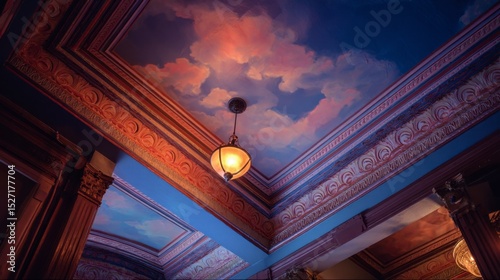 Ornate interior ceiling design