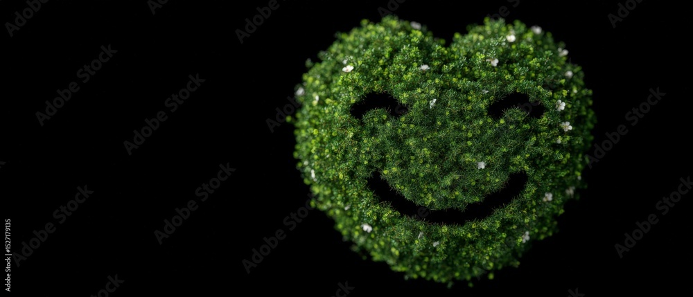 Happy Earth Day Smiling Green Planet Icon Happy Earth Day Smiling Green Planet Icon