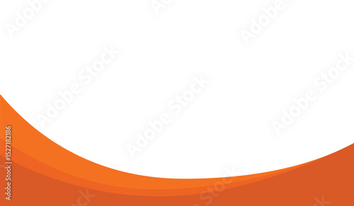 Quadro su tela orange wave background design banner template