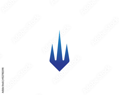 Trident Logo Template vector icon