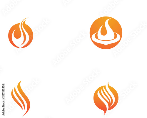 Fire flame vector illustration design