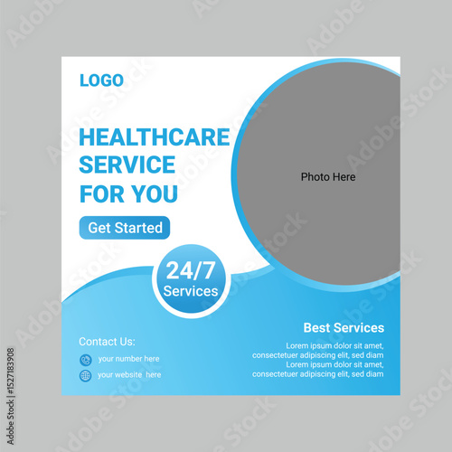 medical and health care social media post design