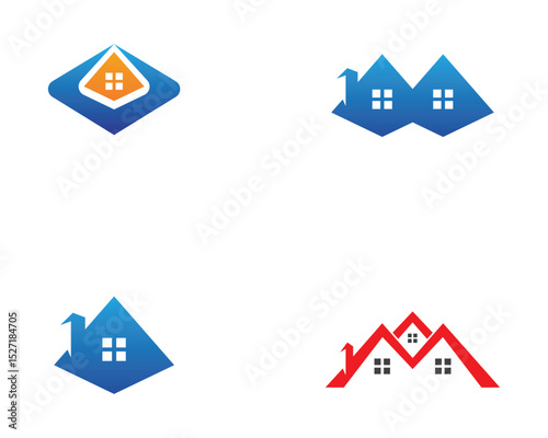 home buildings logo and symbols icons