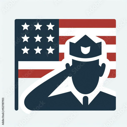 Saluting the American Flag A Symbol of Patriotism and Military Service
