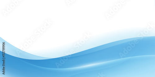 Abstract blue wave background lines, minimal wave design concept