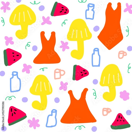 set of fashion clothes,summer 
