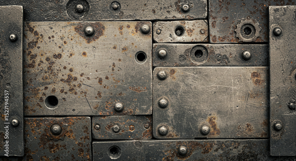 Fototapeta premium Rusty Metal Texture: Industrial Background Image