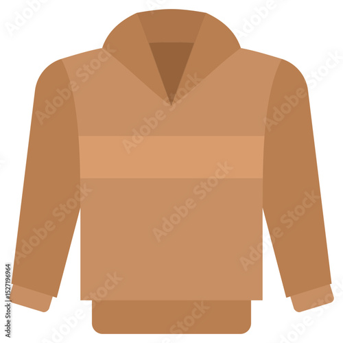 Hoodie Flat Icon, Flat Design Style Icon Vector Illustration
