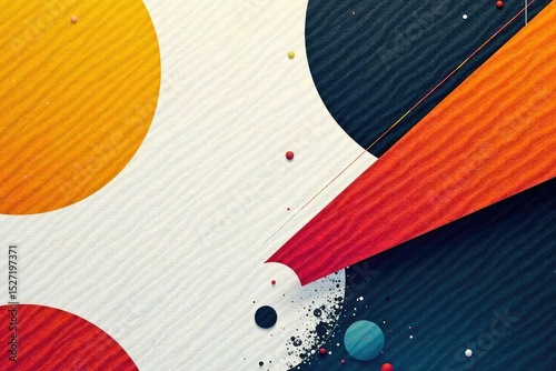 Geometric abstract shapes, bold lines, monochrome palette, trendy, monochrome, repeat