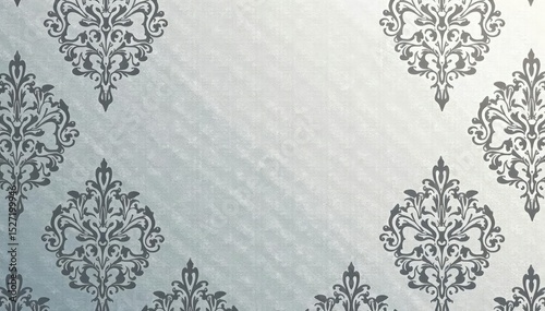 Subtle grey damask pattern with subtle shading , style, luxury