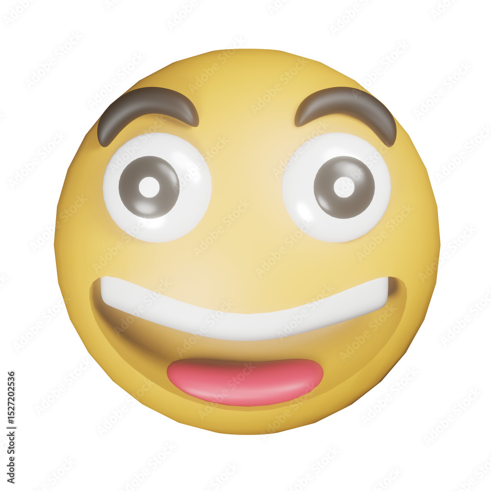 Fototapeta premium 3D Laugh Emoji Icon